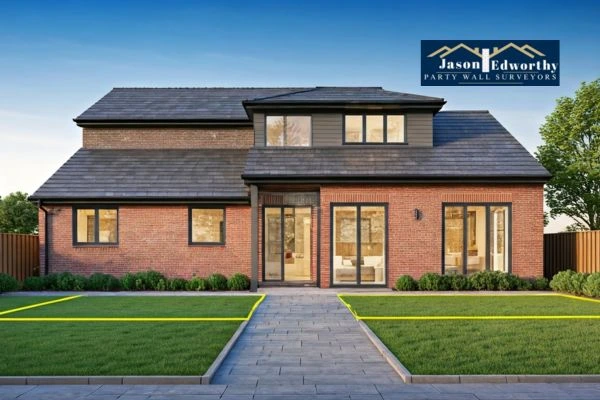 Home extension focusing on boundary line Huntingdon
