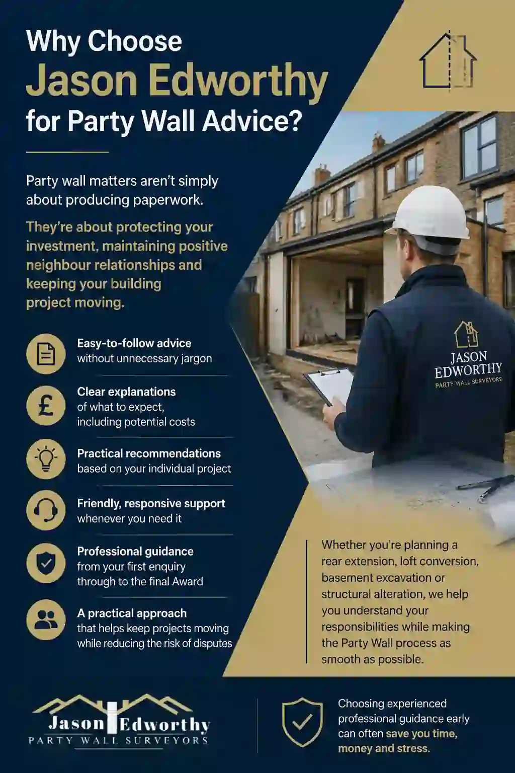 Why Choose Jason Edworthy for Party Wall Advice Huntingdon?